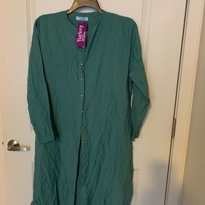 Long sleeve below knee tunic